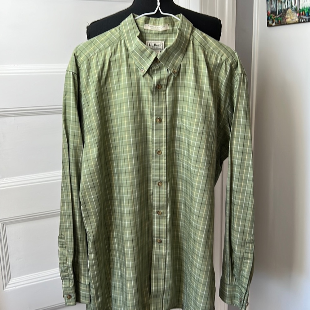 LL‎ BEAN MENS BUTTON DOWN SIZE XL